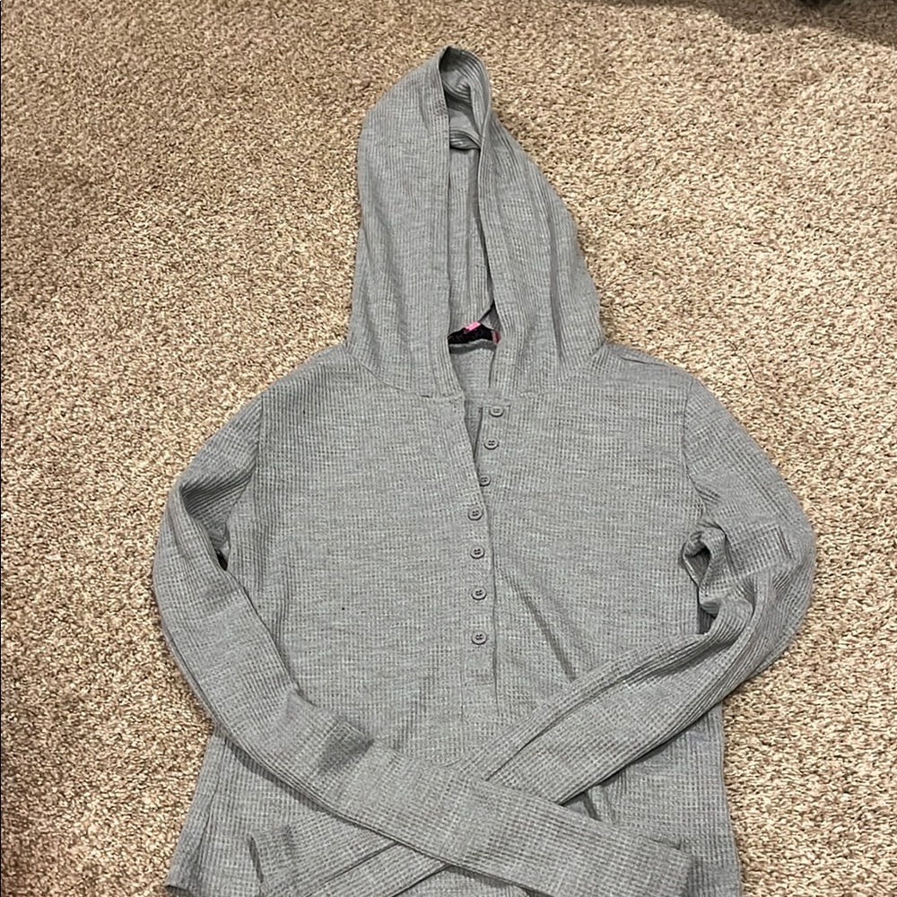Gray Women's Hooded Top